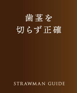 歯茎を切らず正確 strawman guide